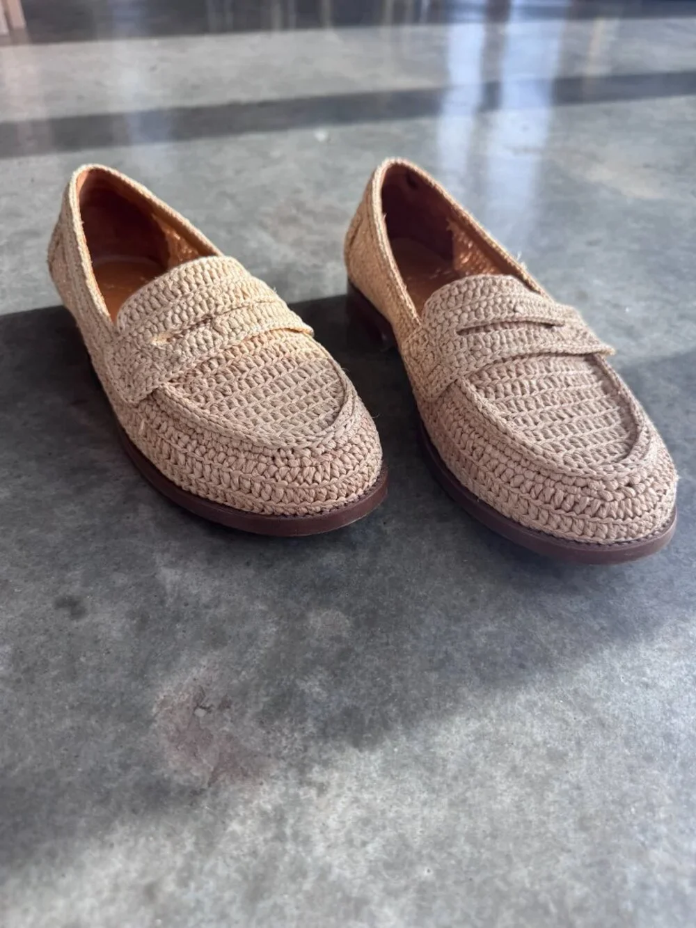 Sézane André Raffia Loafers